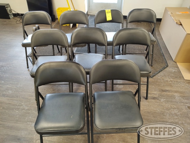 (9) Steel folding chairs